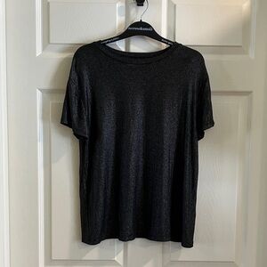 Edgely Black Shimmer Top